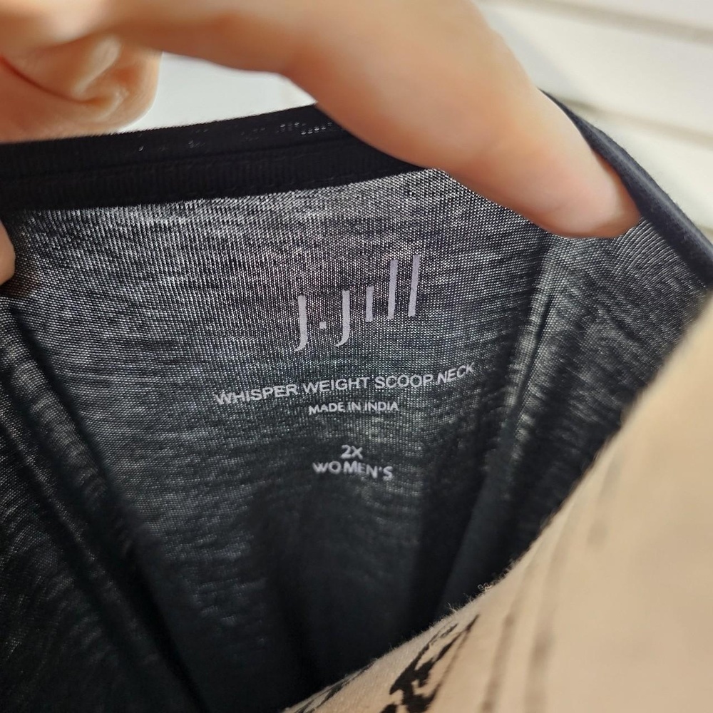 J.JILL Black Long Sleeve T Shirt Womens Size 2X - Picture 4 of 4